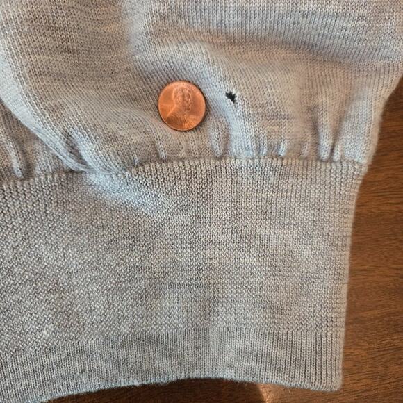 FootJoy Men's Lined Wool Half Zip Sweater Light Gray Size L - Picture 11 of 14